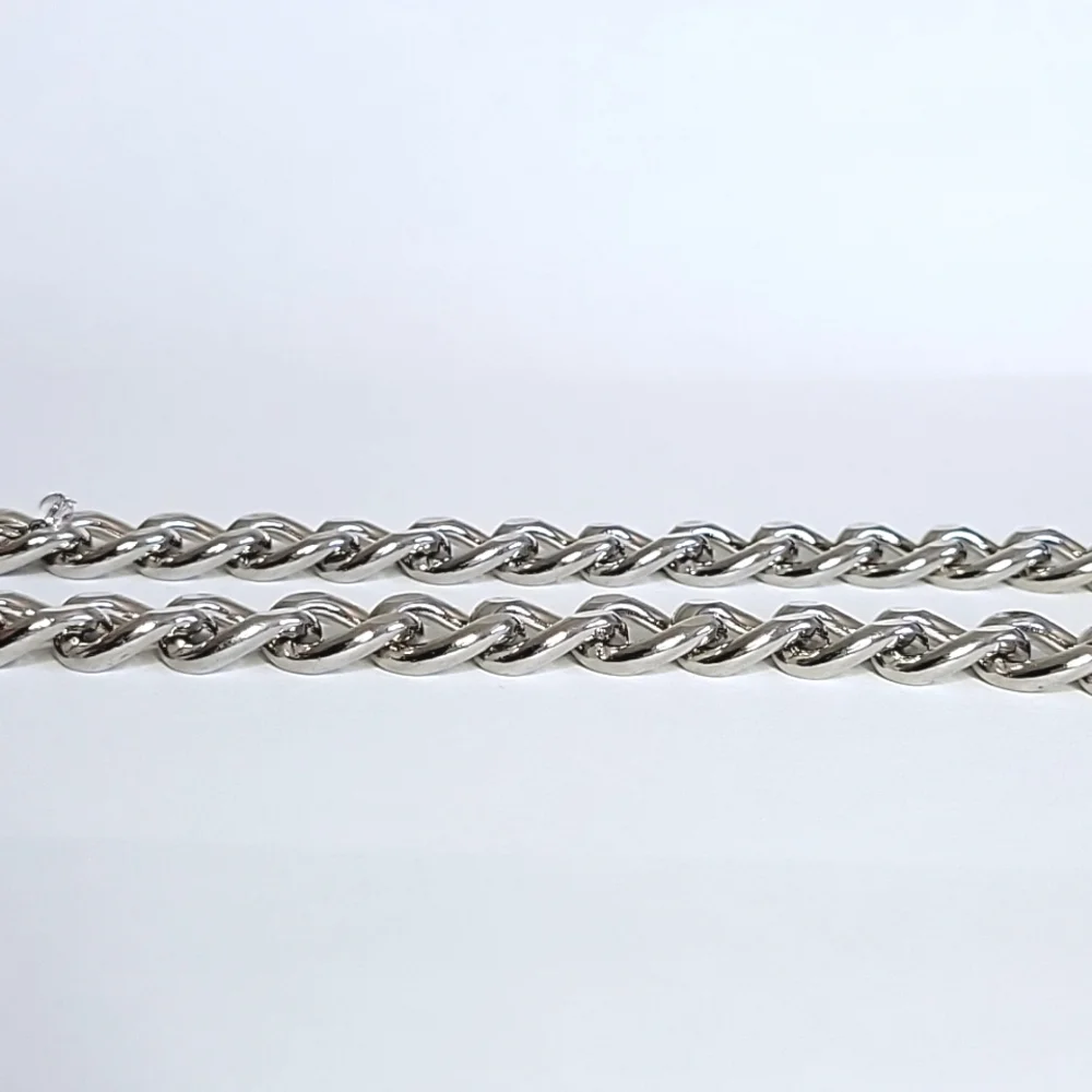 NINE WEST Chain Link Silver Color Necklace Lobster Clasp - Picture 6 of 8